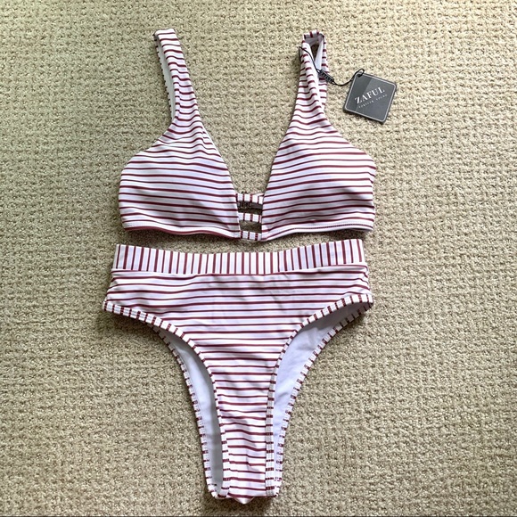 Zaful Other - Striped Zaful Bikini